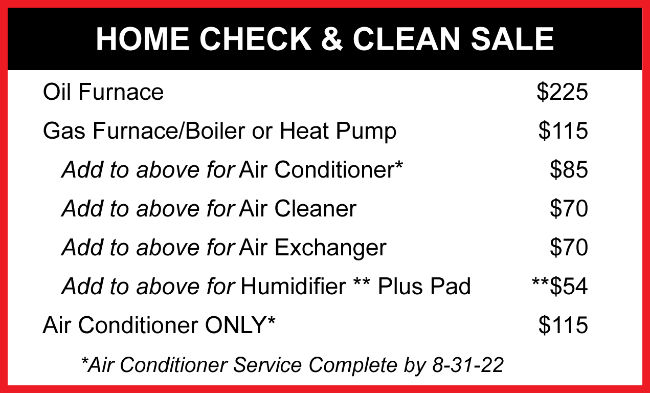 Home Clean and Check Sale